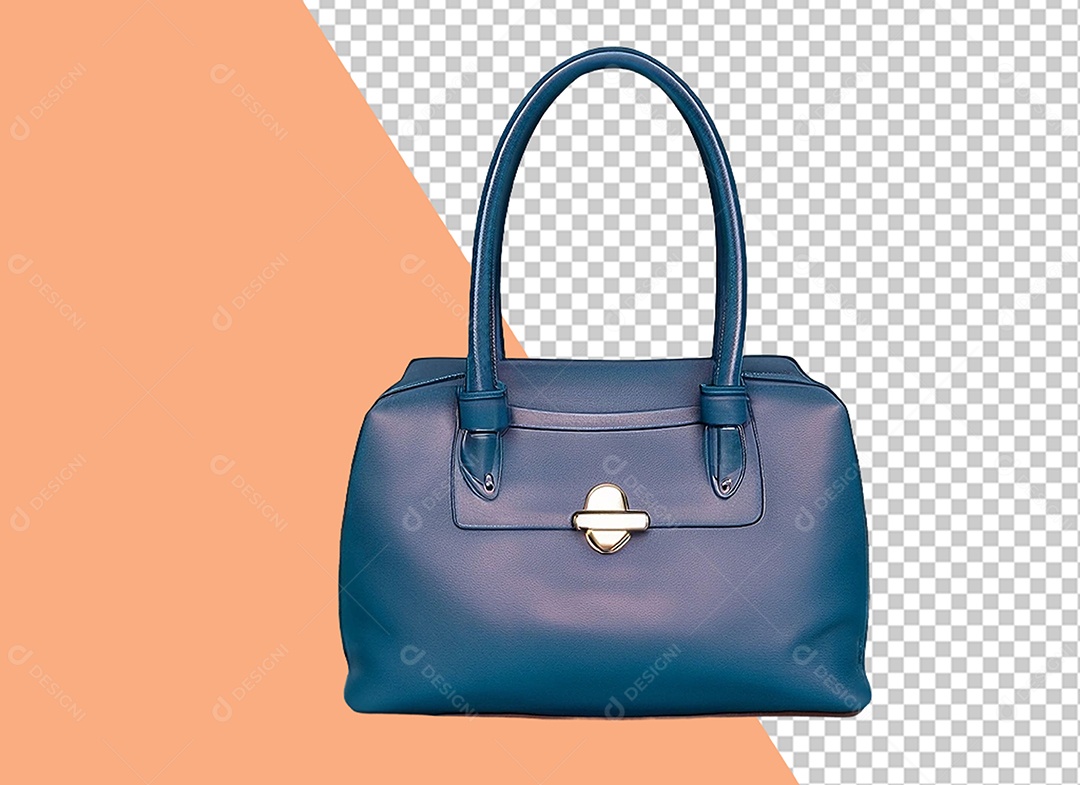 Bolsa Azul Elemento 3D para Composição PSD