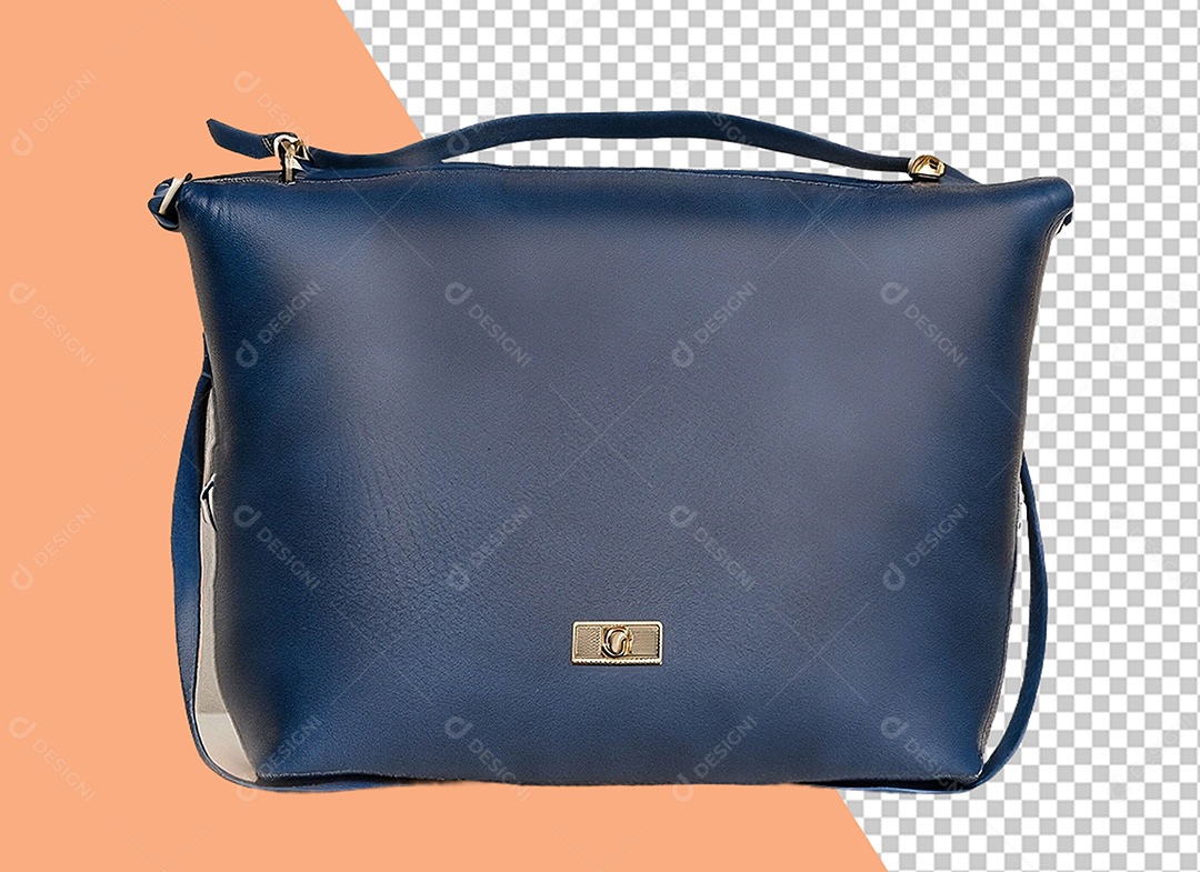 Bolsa Azul Elemento 3D para Composição PSD