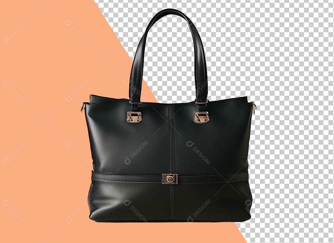 Bolsa Preta Elemento 3D para Composição PSD