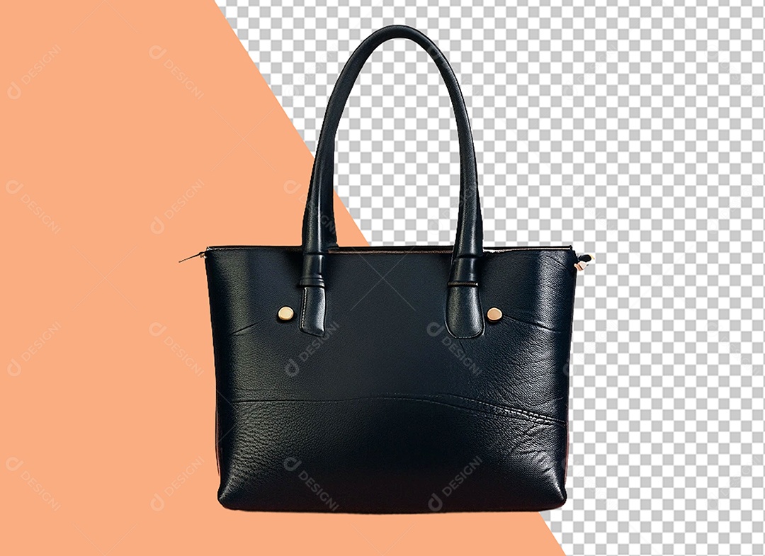 Bolsa Preta Elemento 3D para Composição PSD