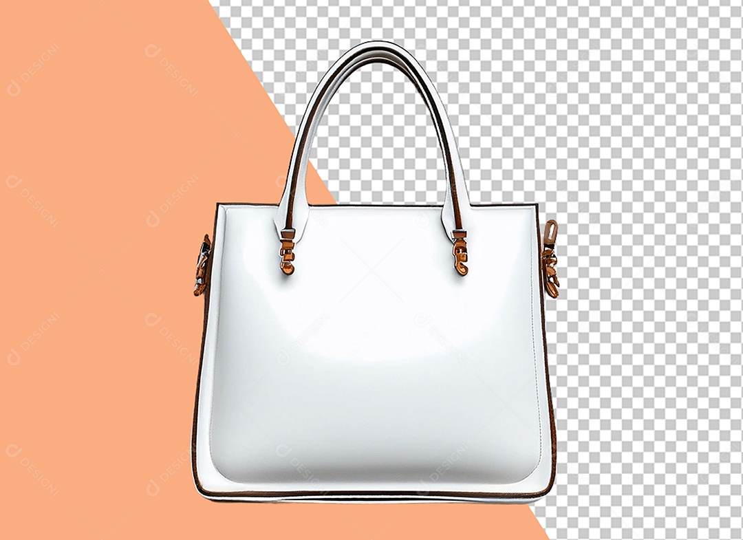 Bolsa Branca Elemento 3D para Composição PSD