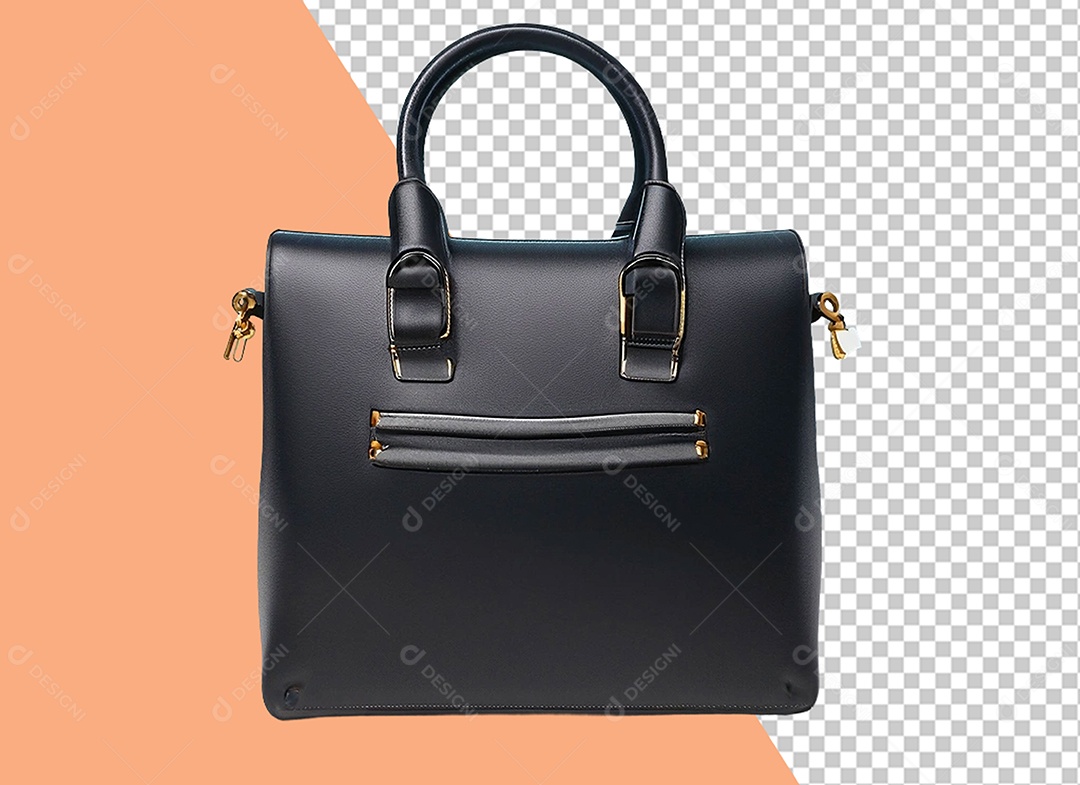 Bolsa Preta Elemento 3D para Composição PSD