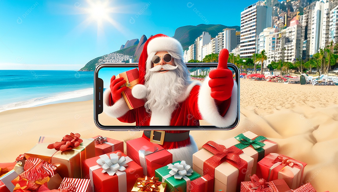 Papai noel smartphone