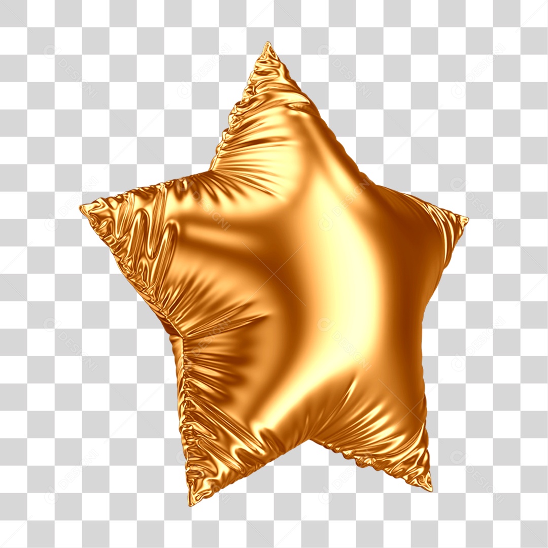 Balão Estrela Decoração PNG Transparente