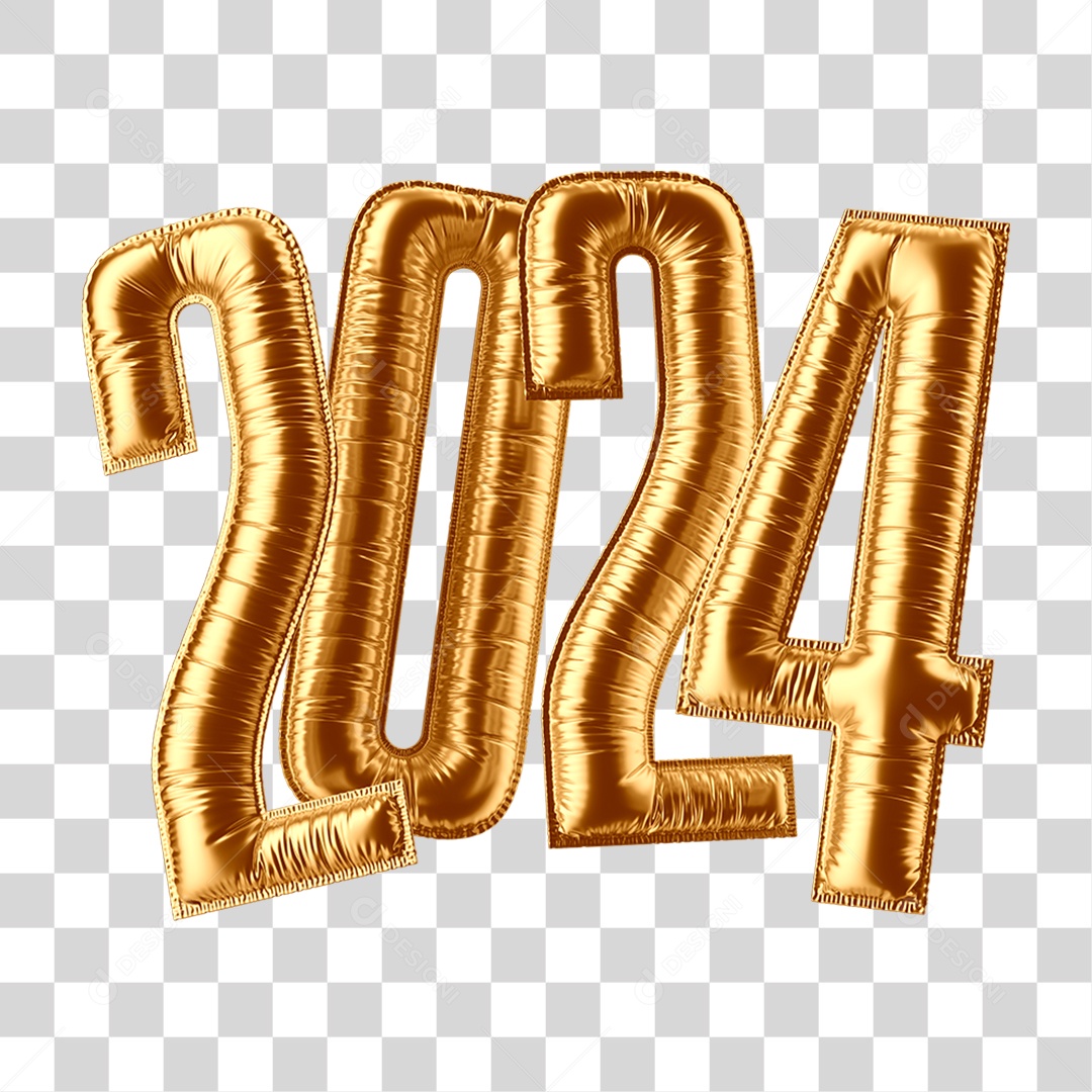 Balões 2024 PNG Transparente