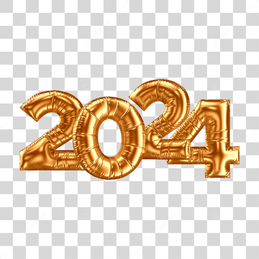Balões 2024 PNG Transparente