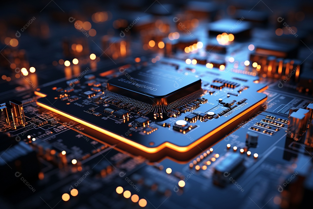 Fundo de circuito de ilustração 2D