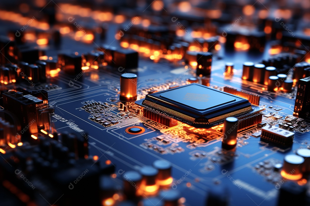 Fundo de circuito de ilustração 2D