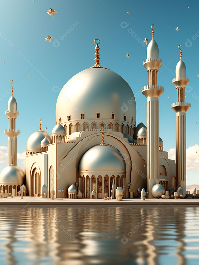 Bela mesquita islâmica