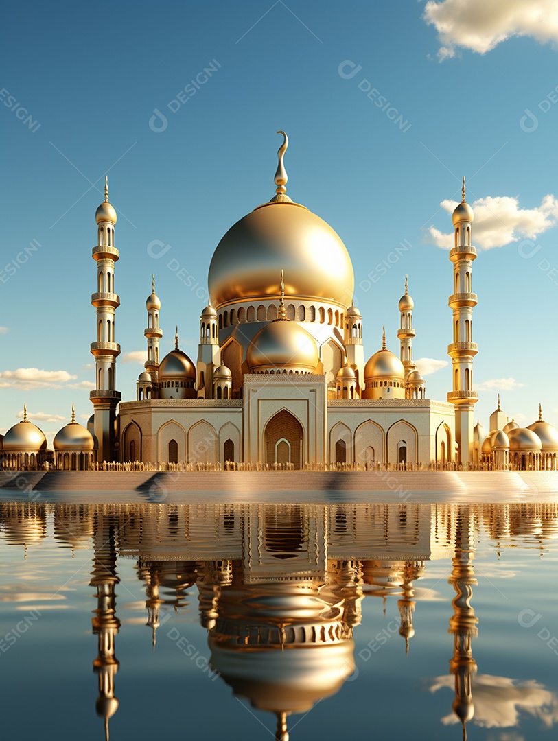 Bela mesquita islâmica