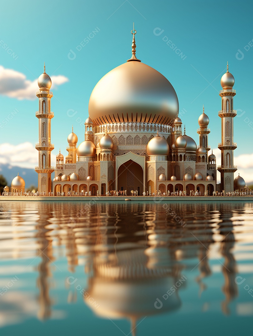 Bela mesquita islâmica