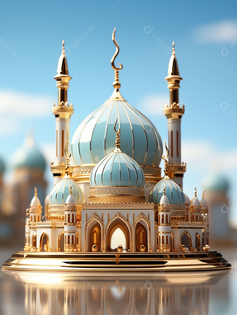 Bela mesquita islâmica