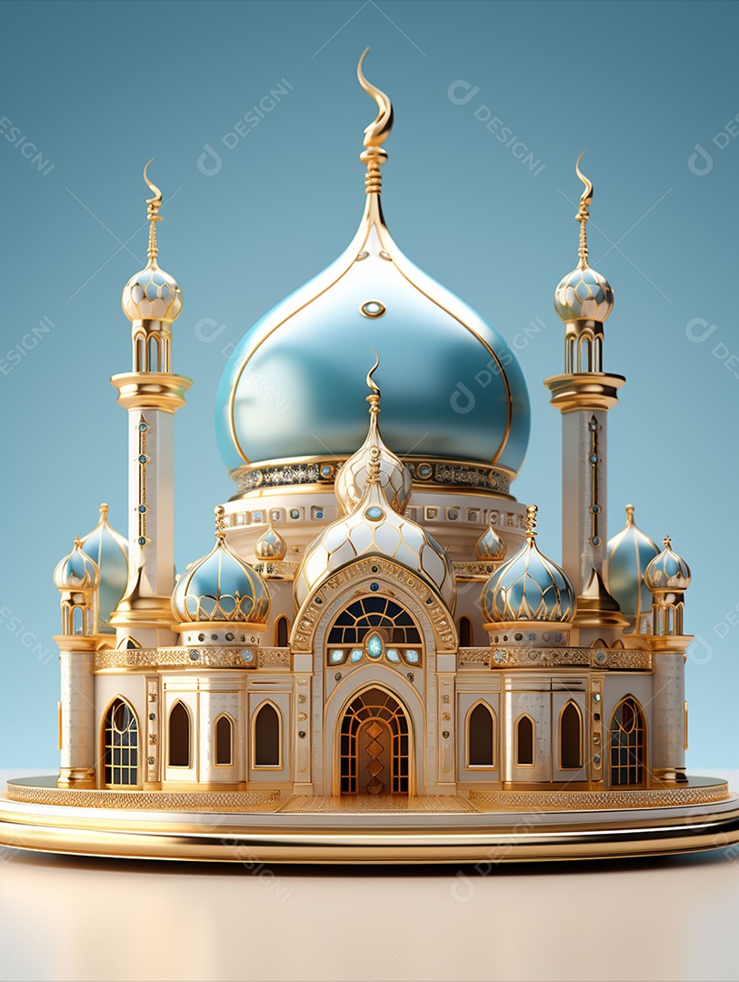 Bela mesquita islâmica