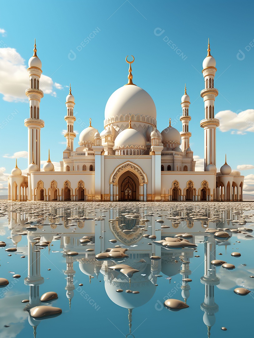 Bela mesquita islâmica