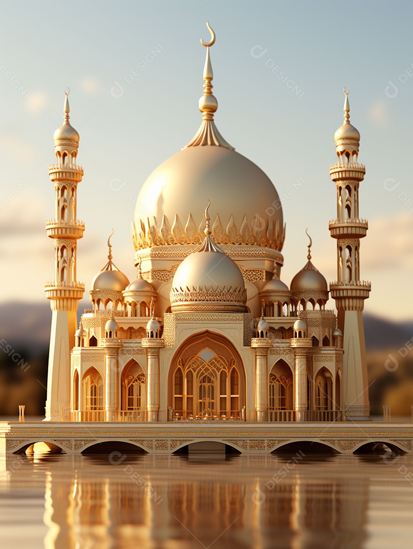 Bela mesquita islâmica