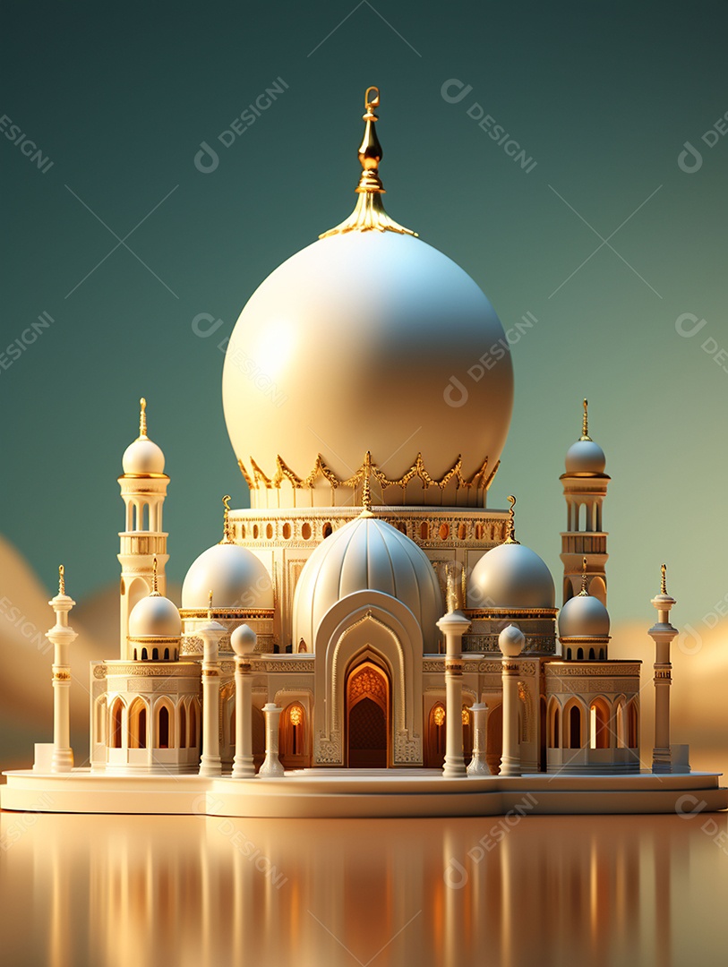 Bela mesquita islâmica