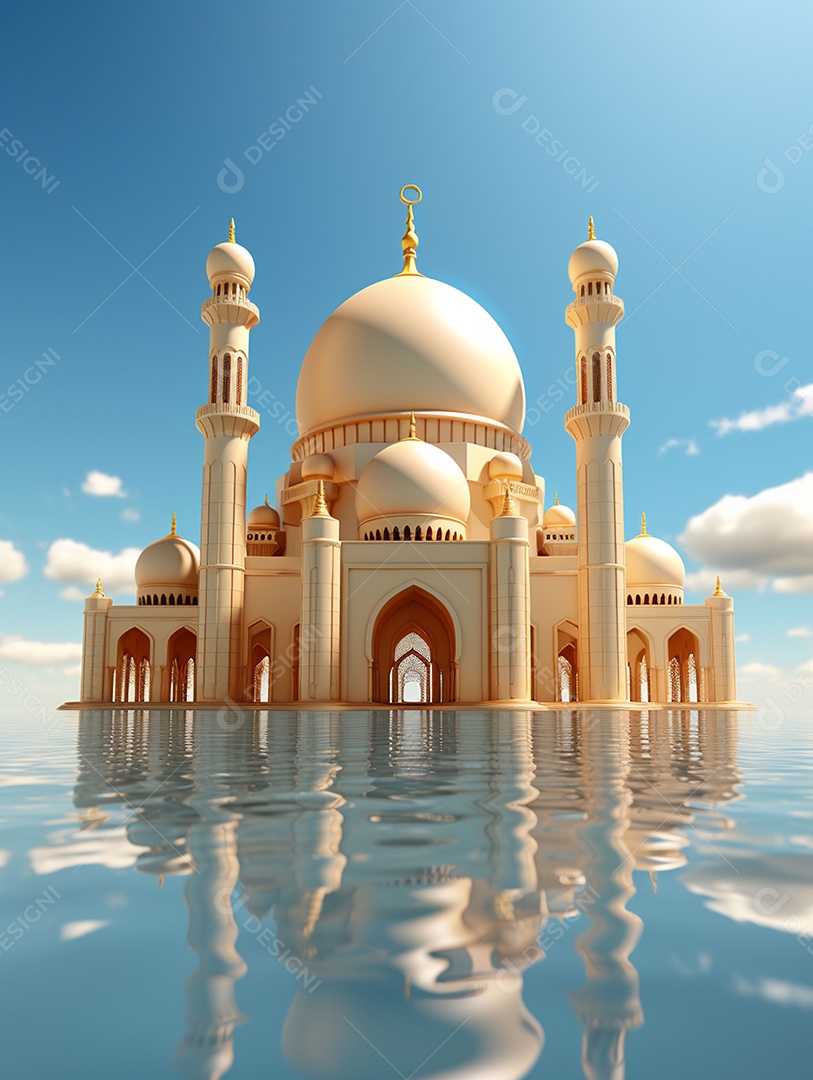 Bela mesquita islâmica