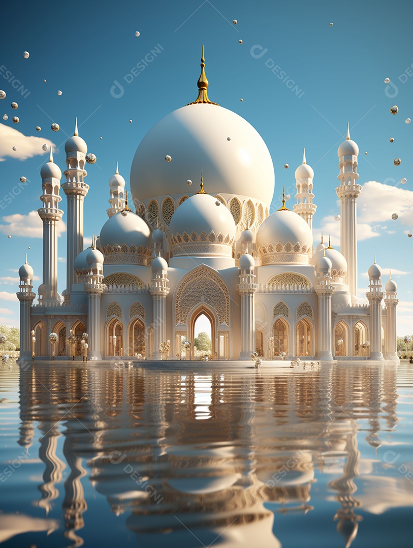 Bela mesquita islâmica