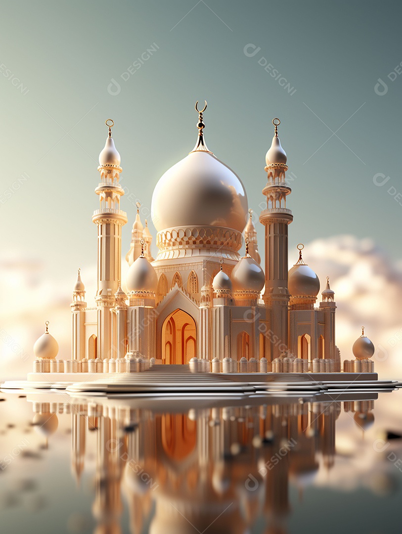 Bela mesquita islâmica