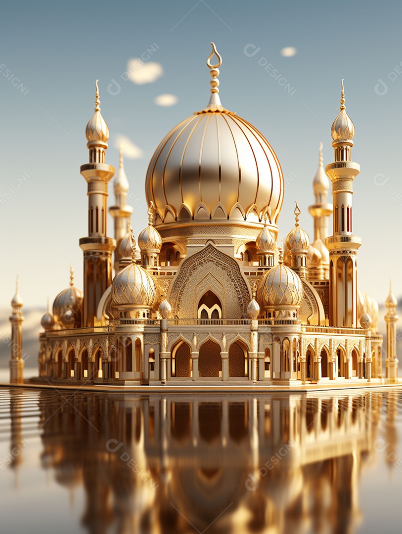 Bela mesquita islâmica