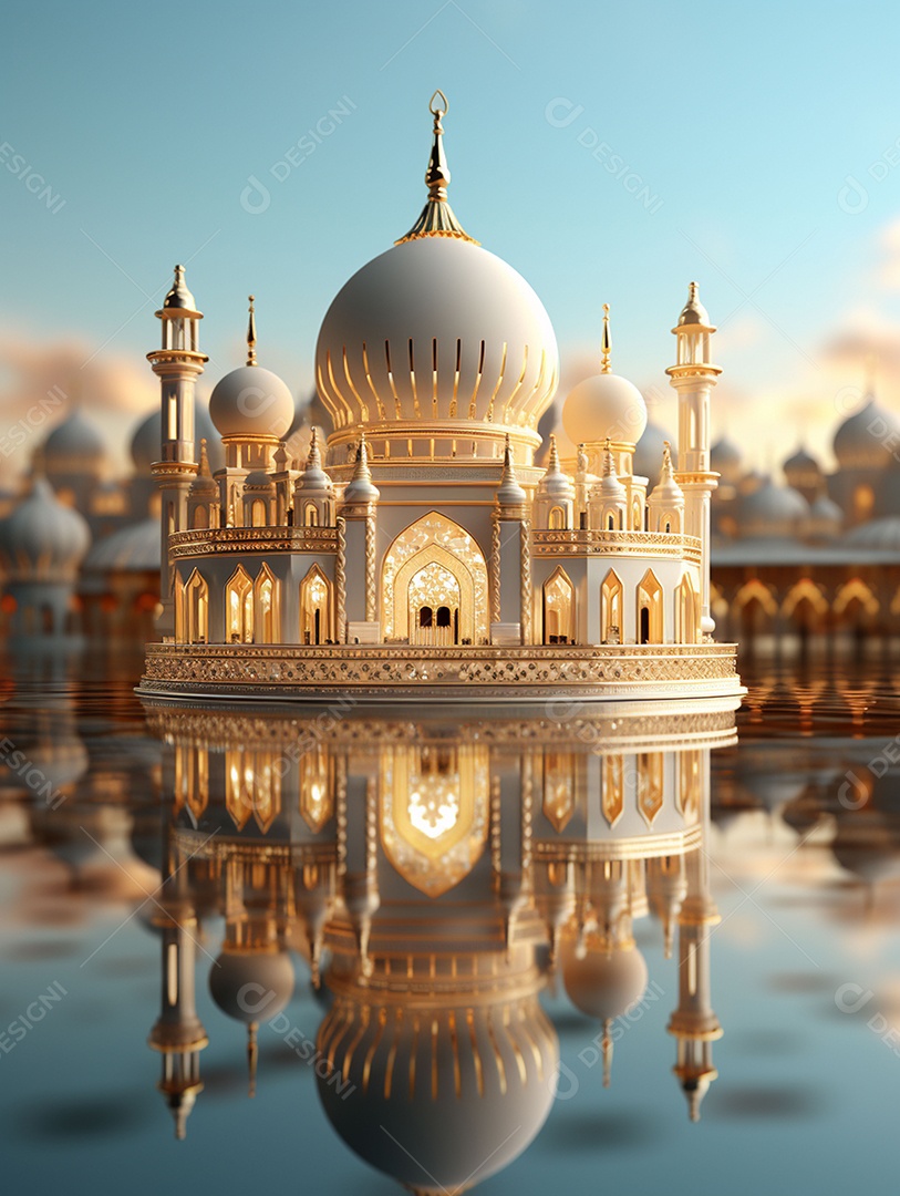 Bela mesquita islâmica