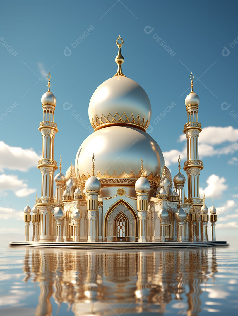 Bela mesquita islâmica