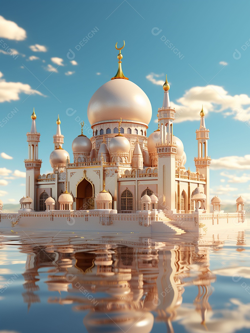 Bela mesquita islâmica