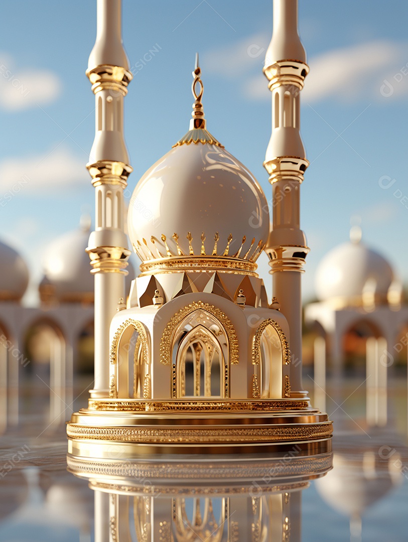 Bela mesquita islâmica