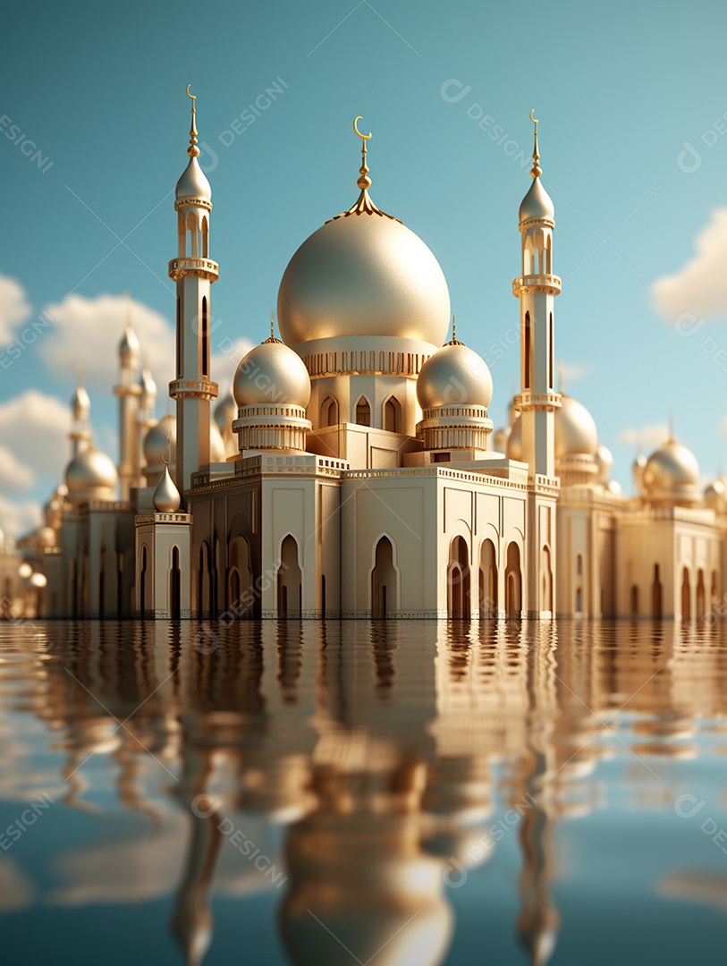 Bela mesquita islâmica