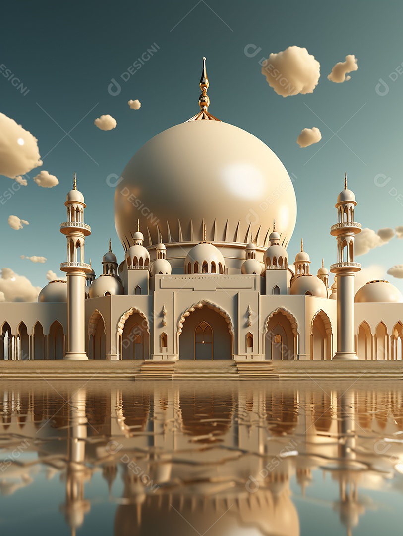 Bela mesquita islâmica