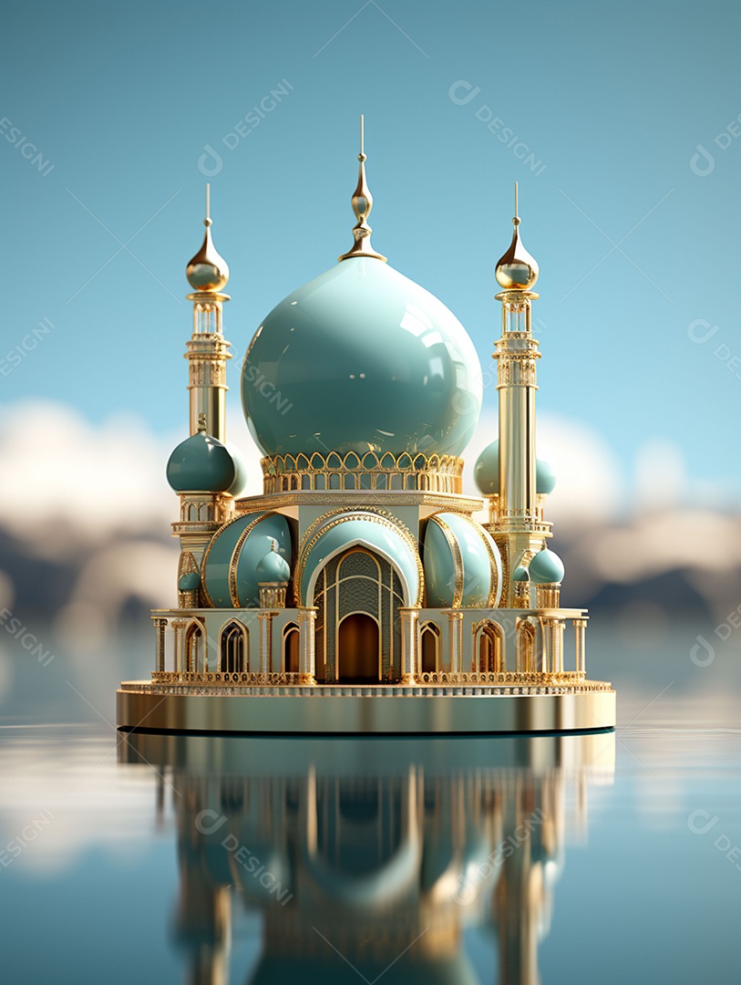 Bela mesquita islâmica