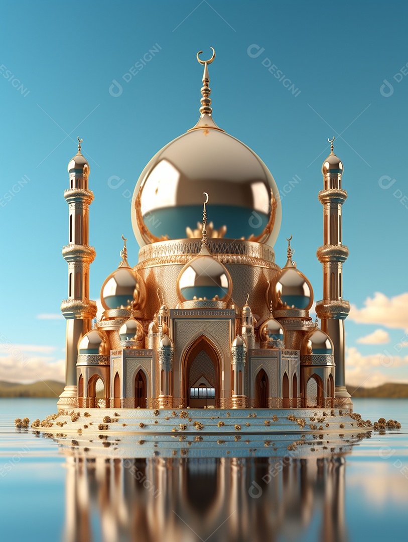 Bela mesquita islâmica