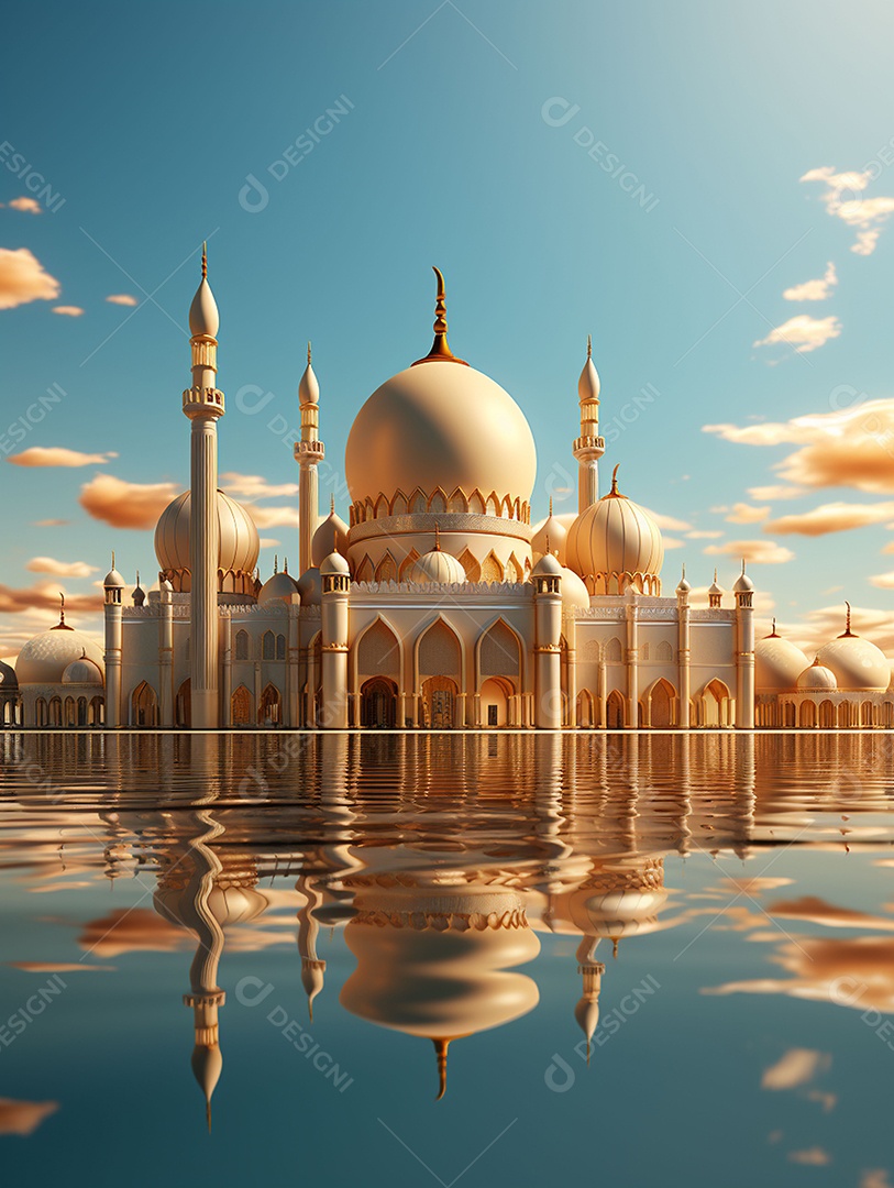 Bela mesquita islâmica