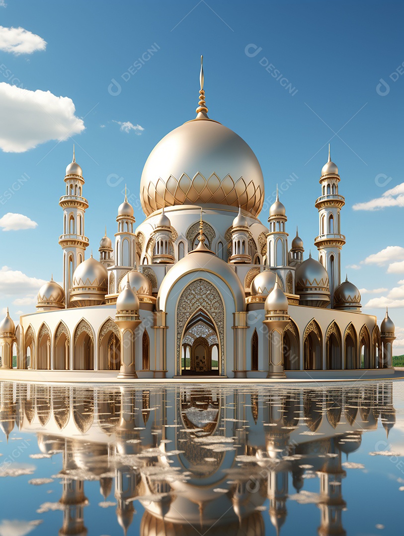 Bela mesquita islâmica