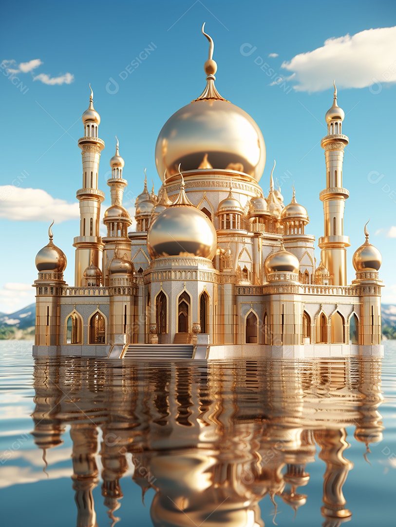 Bela mesquita islâmica