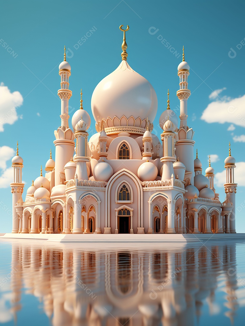 Bela mesquita islâmica