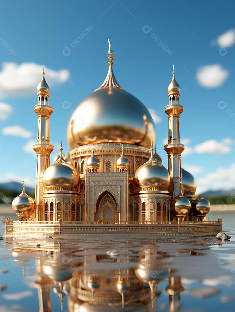 Bela mesquita islâmica