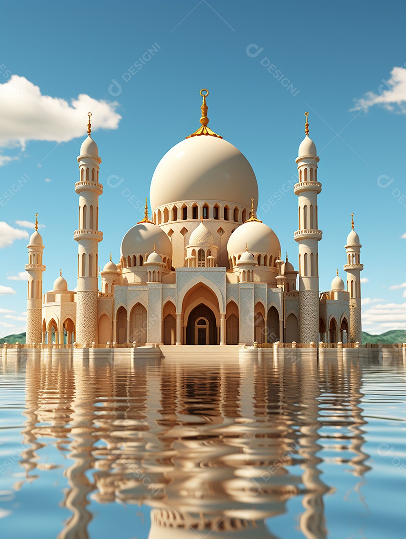 Bela mesquita islâmica