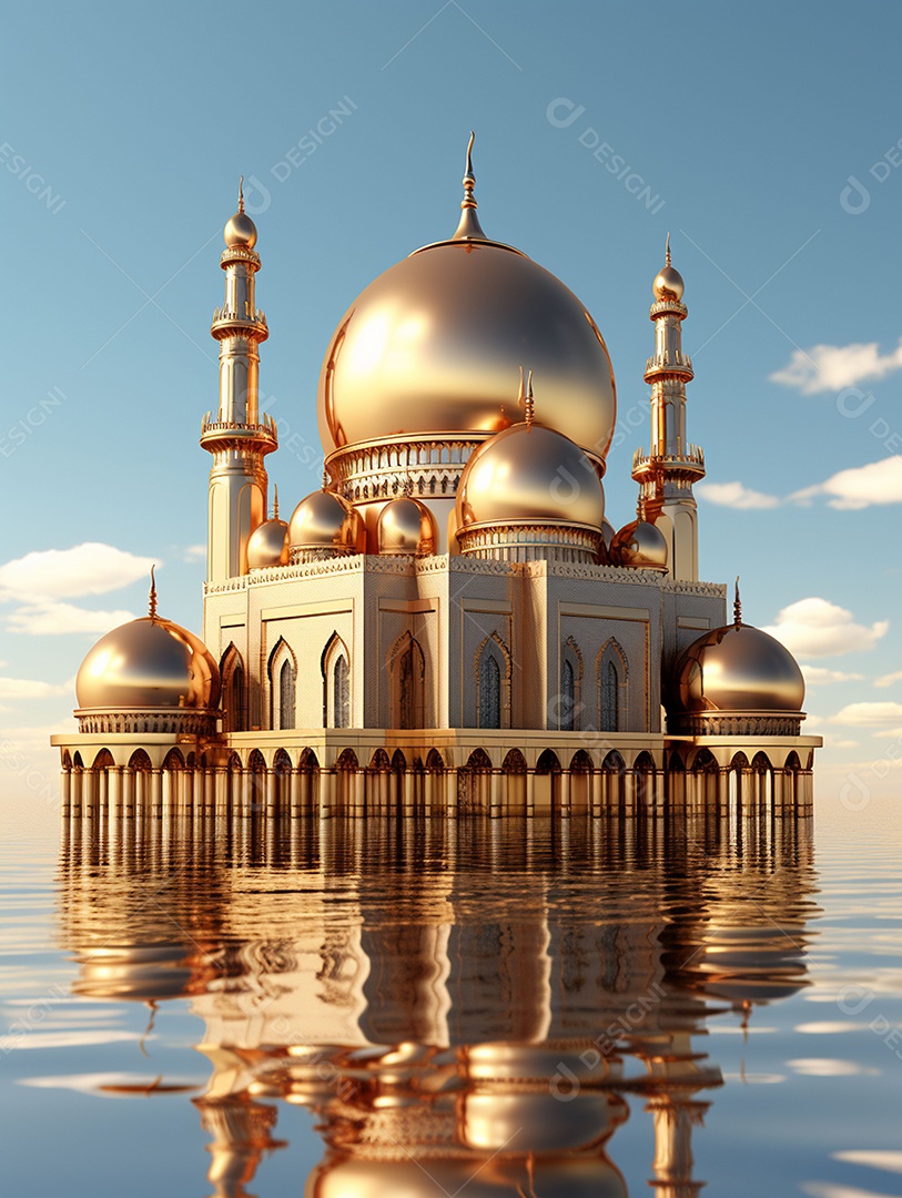 Bela mesquita islâmica