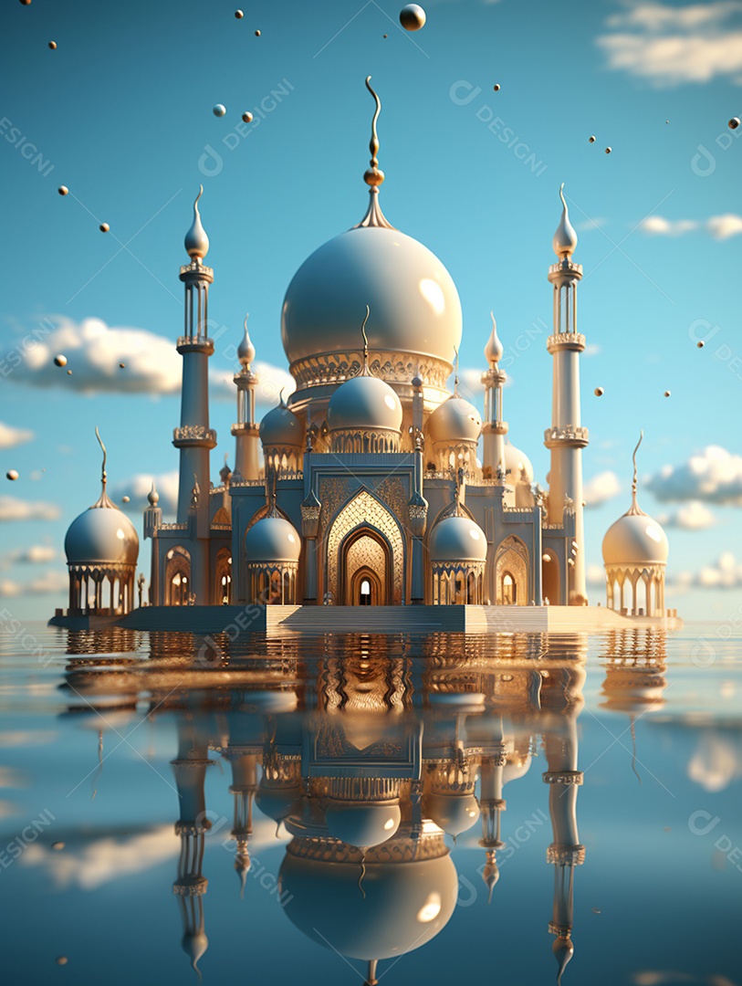 Bela mesquita islâmica