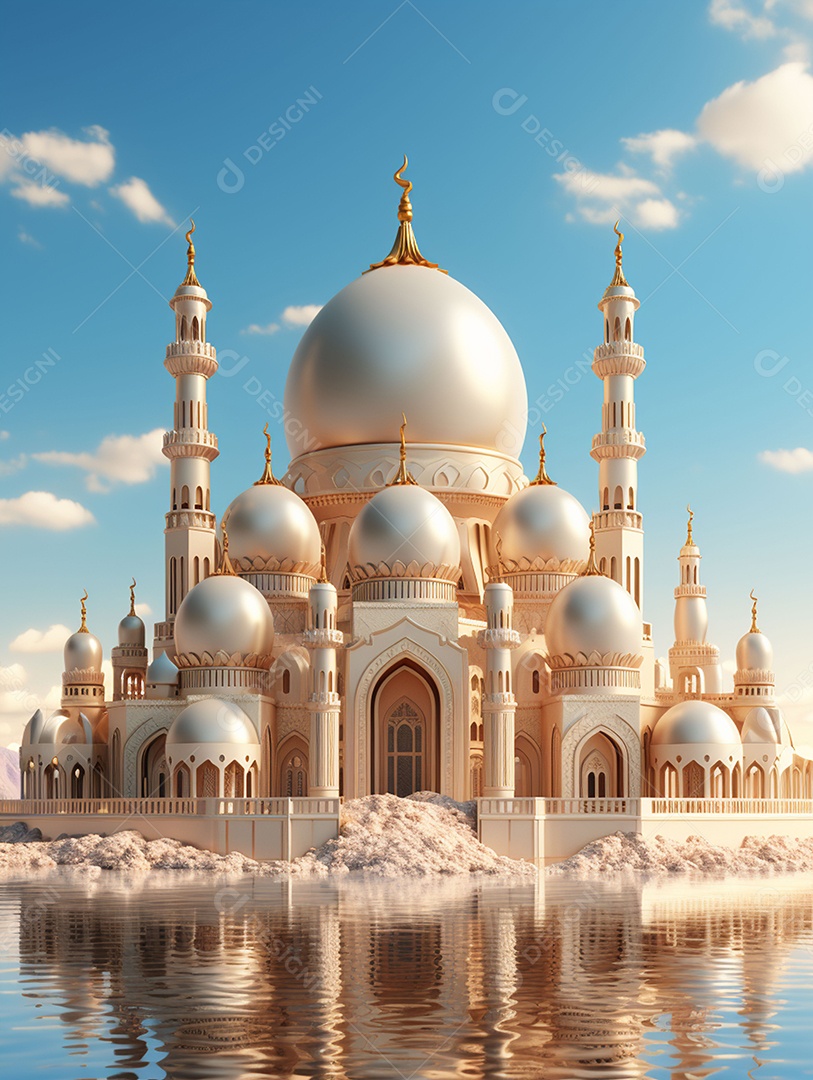 Bela mesquita islâmica