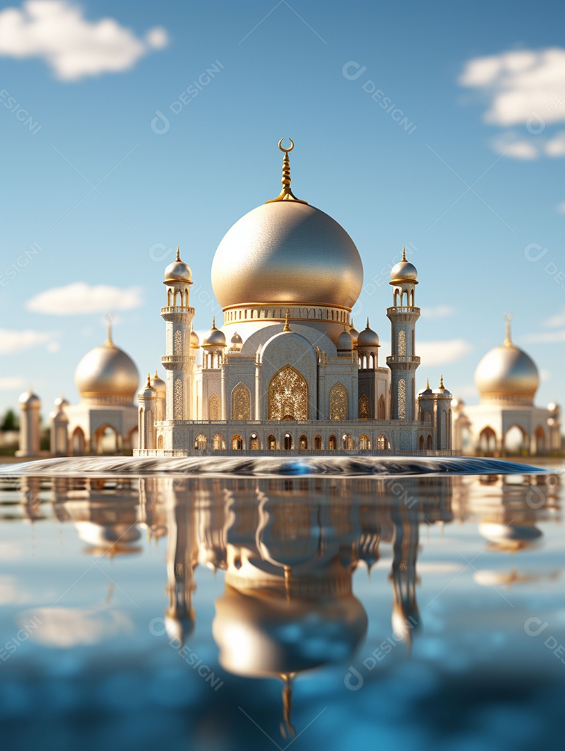 Bela mesquita islâmica