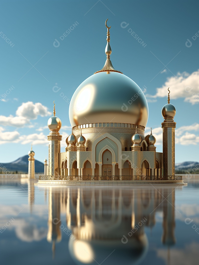 Bela mesquita islâmica