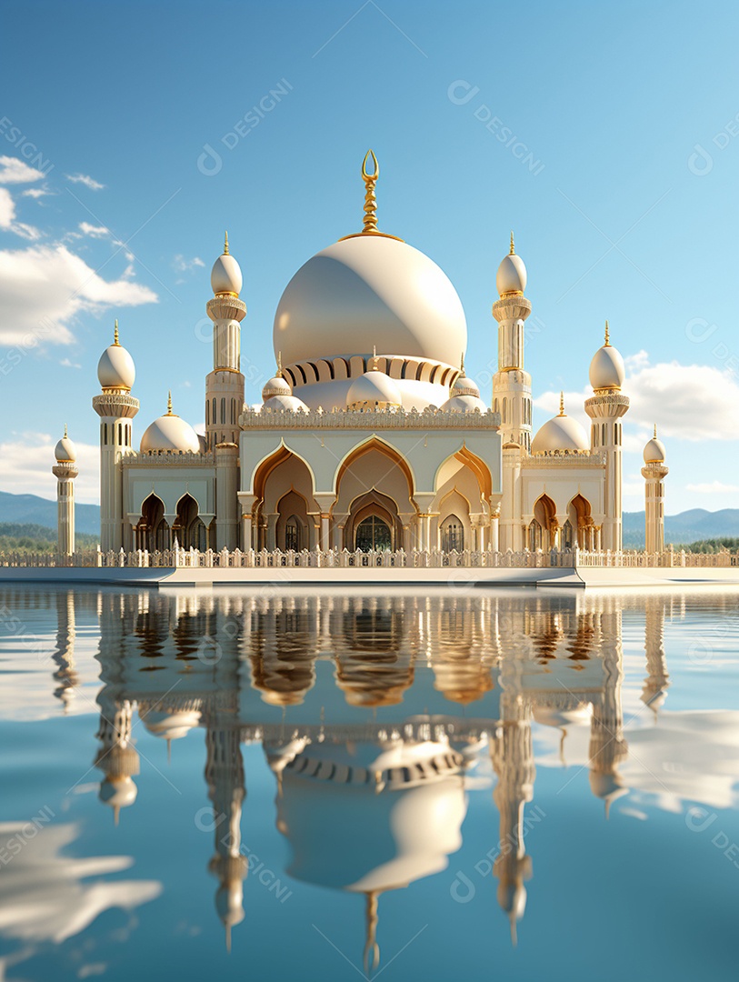 Bela mesquita islâmica