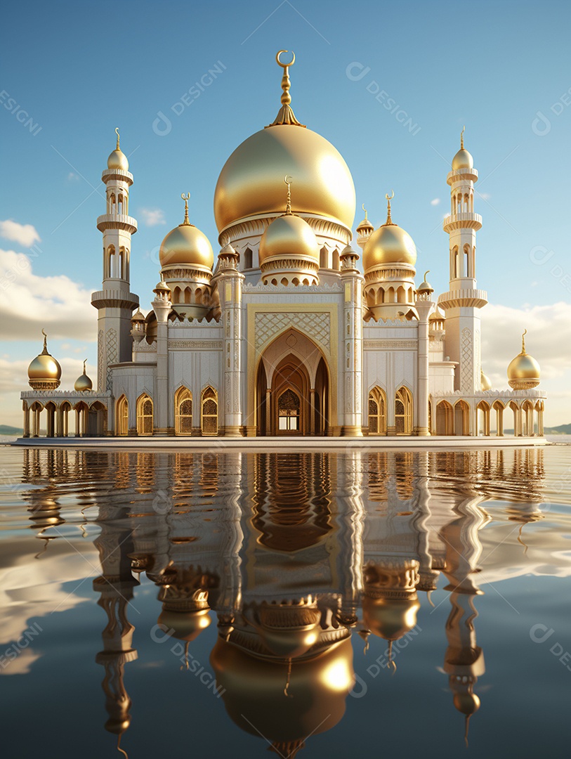 Bela mesquita islâmica