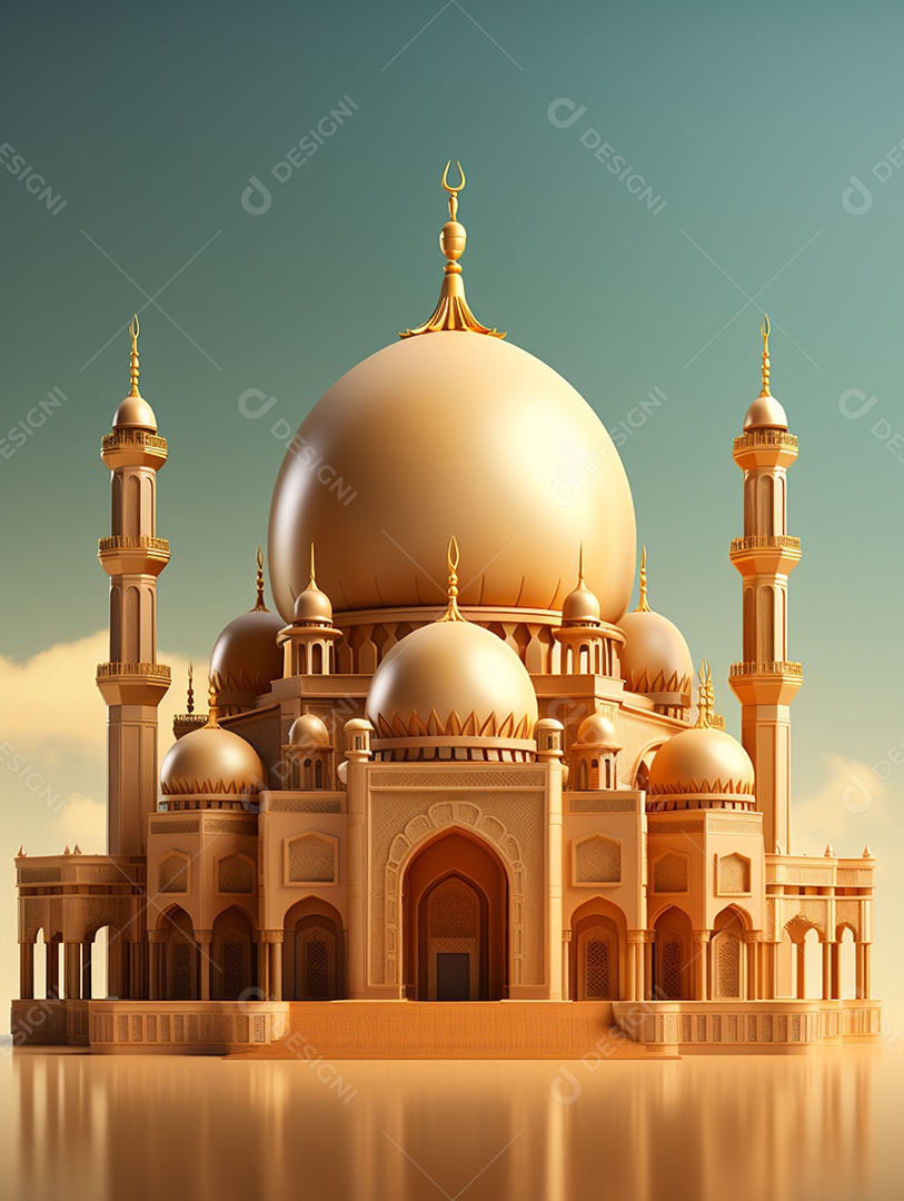 Bela mesquita islâmica