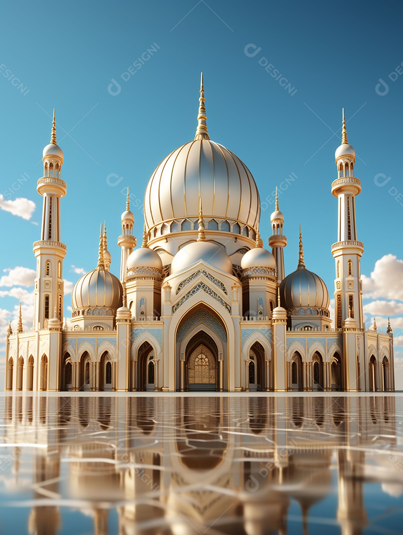 Bela mesquita islâmica
