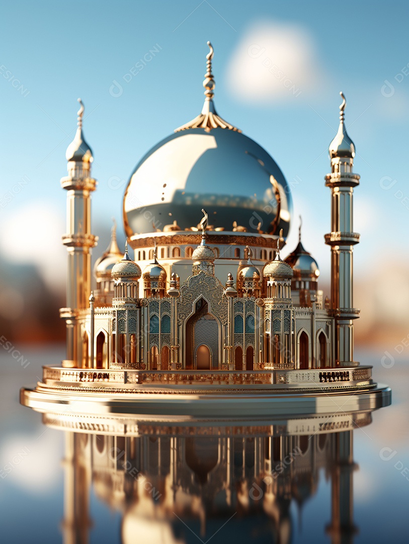 Bela mesquita islâmica