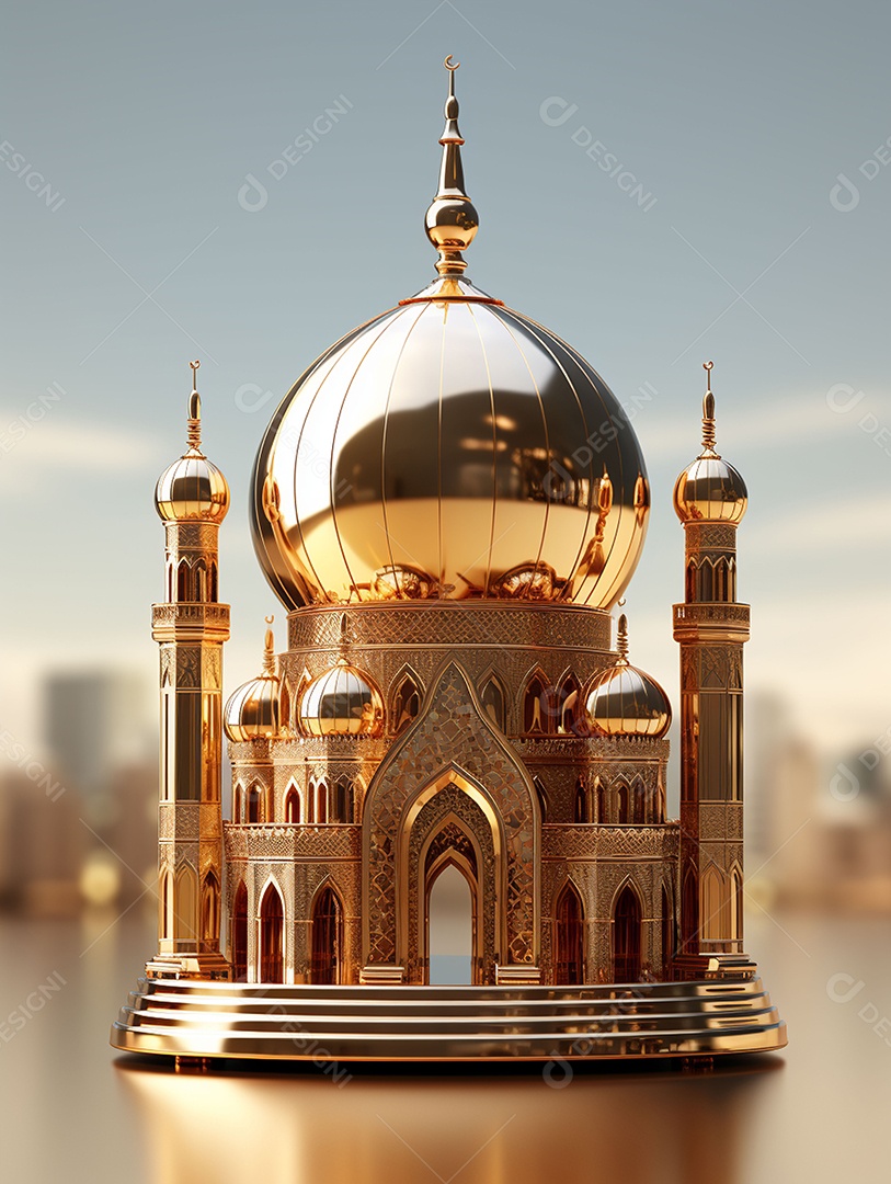 Bela mesquita islâmica