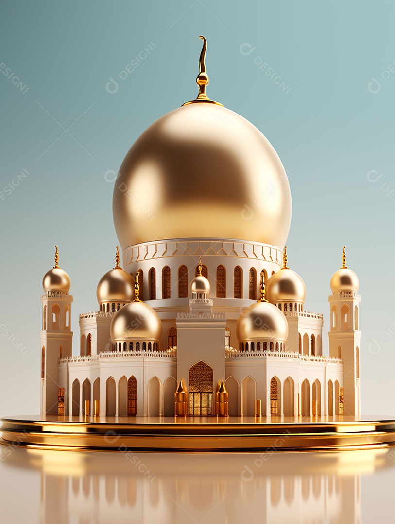 Bela mesquita islâmica